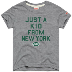 New York Jets Homage Youth Just a Kid Tri-Blend T-Shirt Gray - NFL