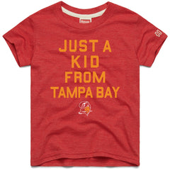 Tampa Bay Buccaneers Homage Youth Just a Kid Tri-Blend T-Shirt Red - NFL