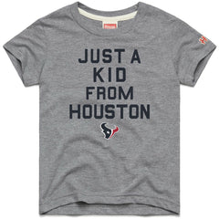 Houston Texans Homage Youth Just a Kid Tri-Blend T-Shirt Gray - NFL