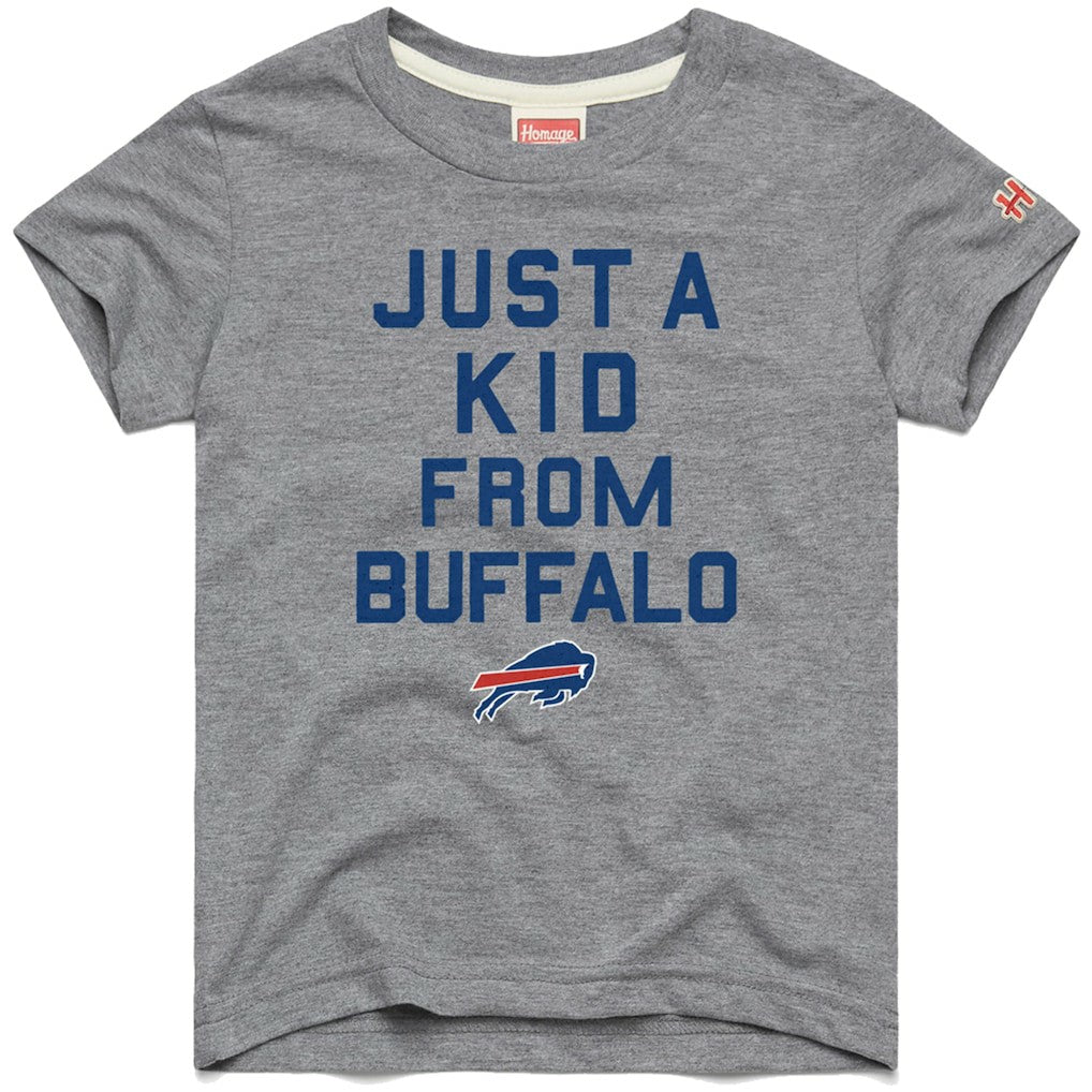 Buffalo Bills Homage Youth Just a Kid Tri-Blend T-Shirt Gray - NFL
