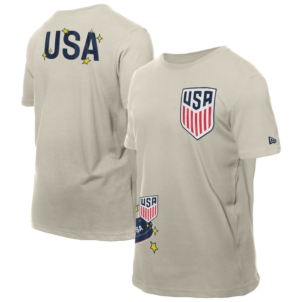 New Era USMNT New Era Logo Select T-Shirts - Light Beige