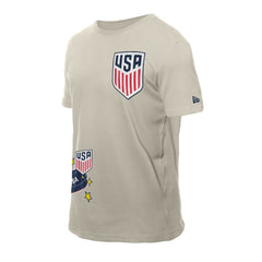New Era USMNT New Era Logo Select T-Shirts - Light Beige
