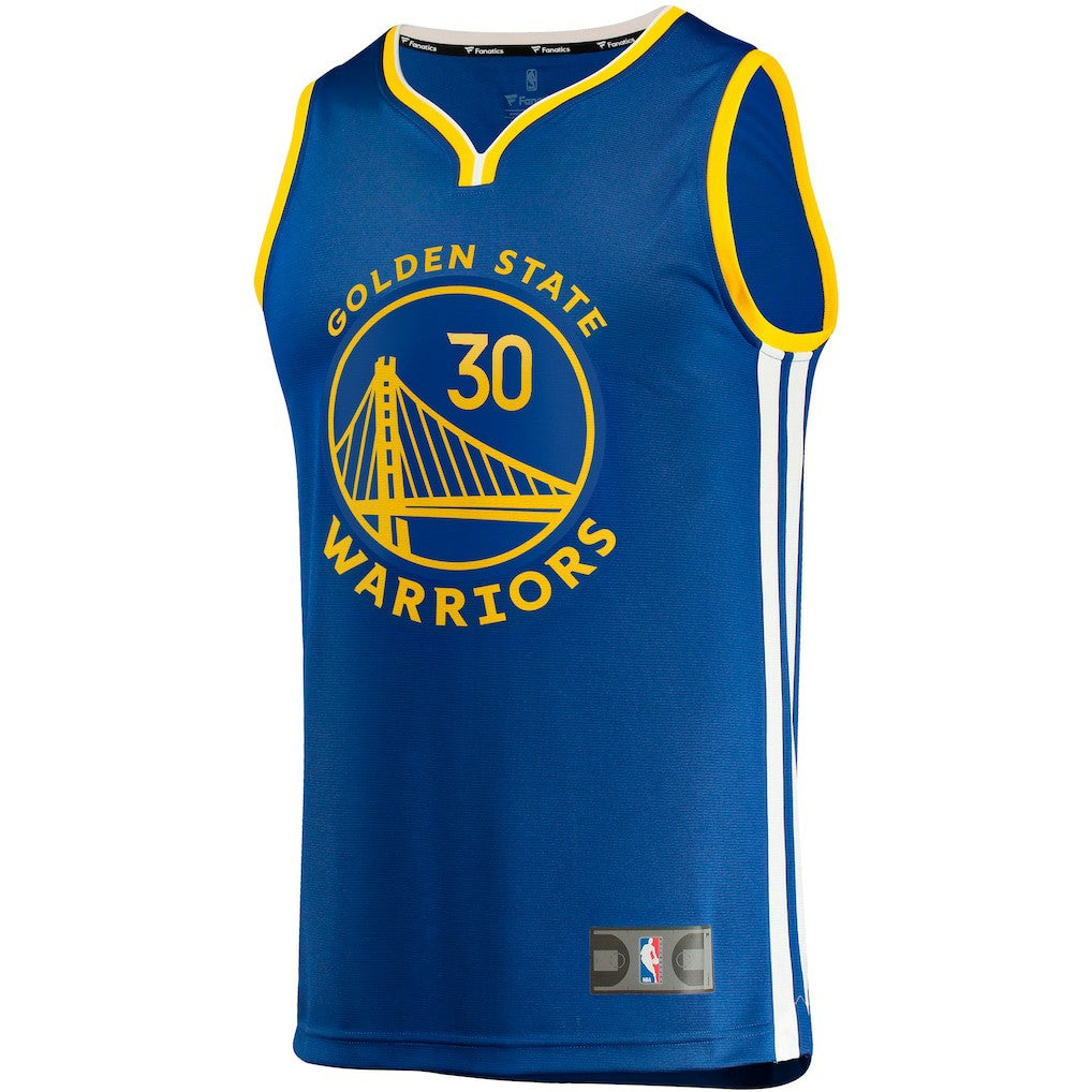 Fanatics - Stephen Curry Golden State Warriors Fast Break Replica Jersey - Icon Editi- Royal