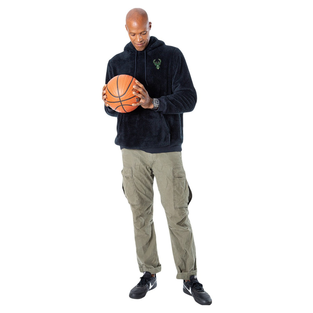 NBA - Milwaukee Bucks The Best Hoodie in the World By Jill Martin Unisex Oversized Lounge Pullover Hoodie - Black