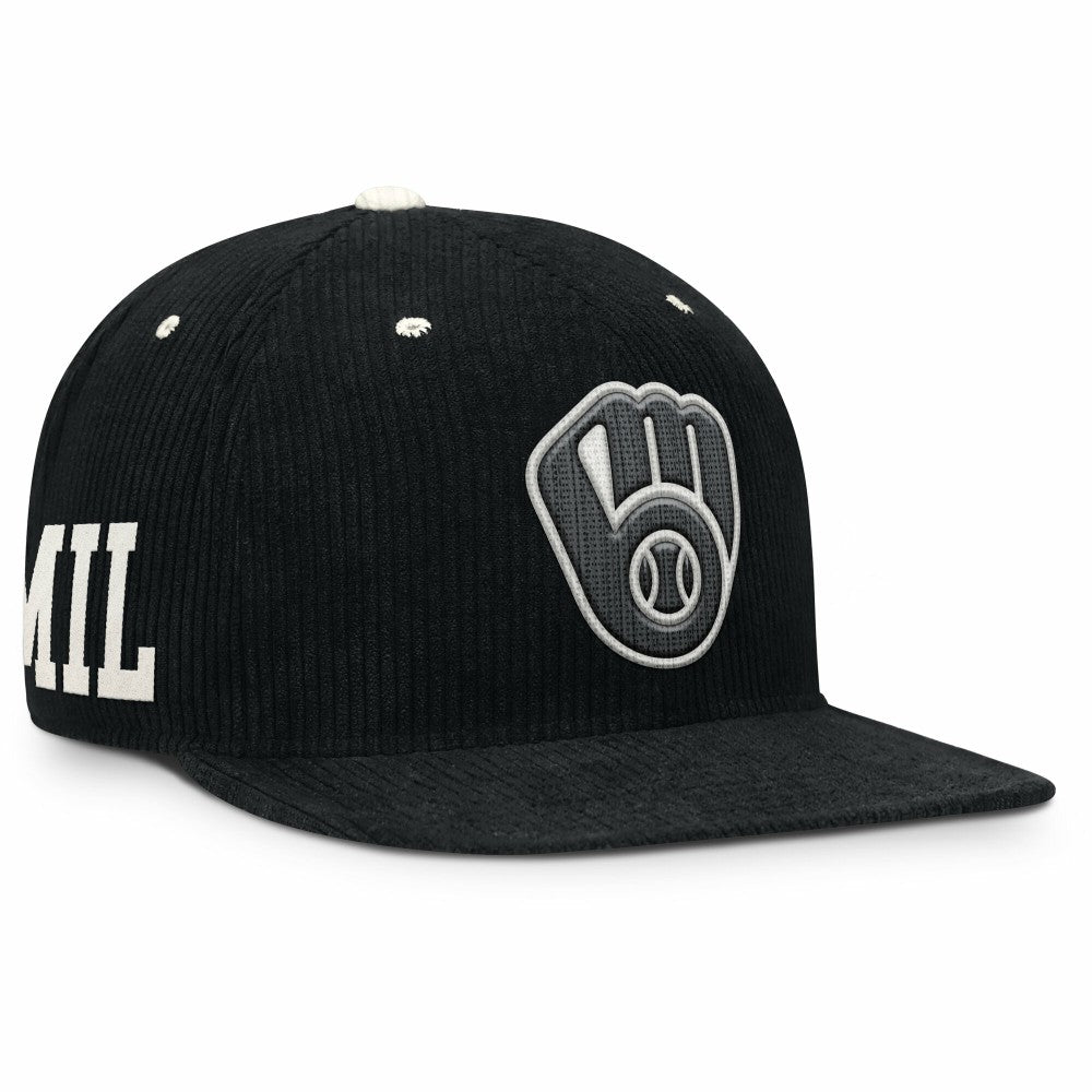 Milwaukee Brewers Nike Pro Corduroy Structured Snapback Hat discount