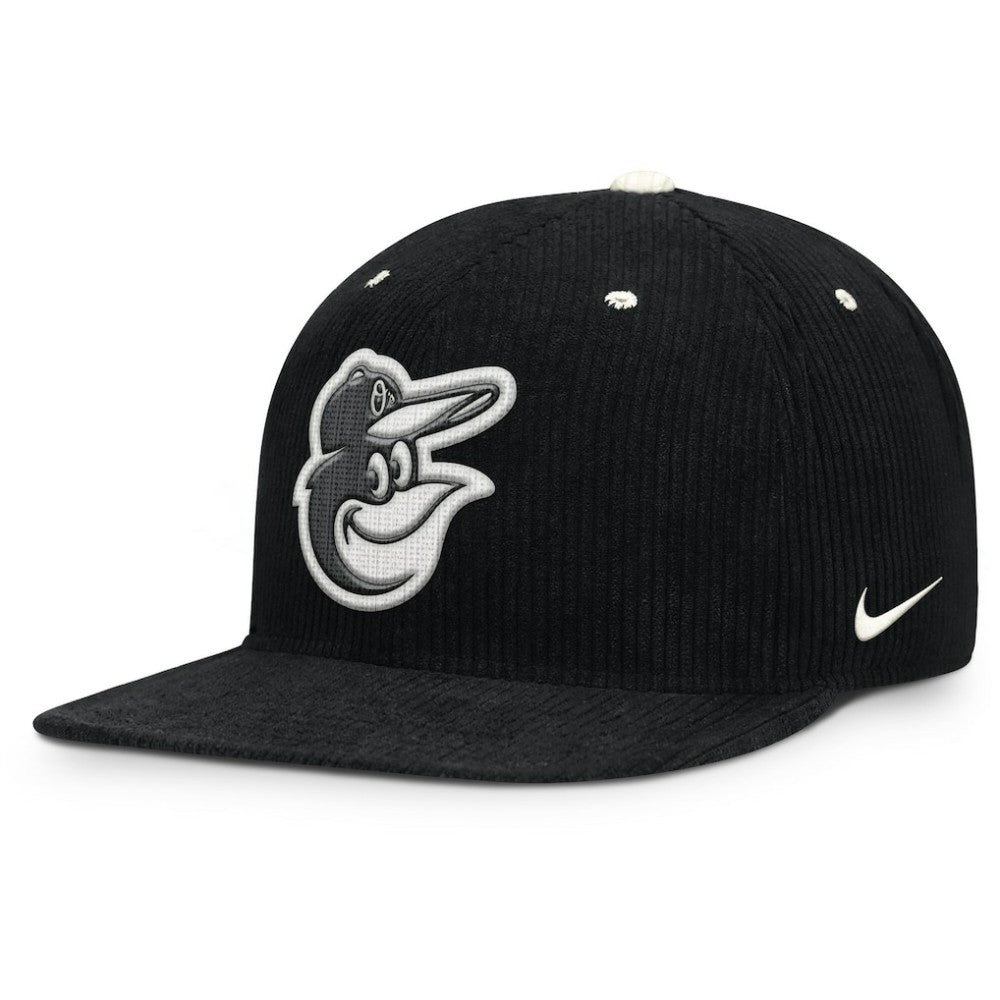 Baltimore Orioles Nike Pro Corduroy Structured Snapback Hat Lifestyle