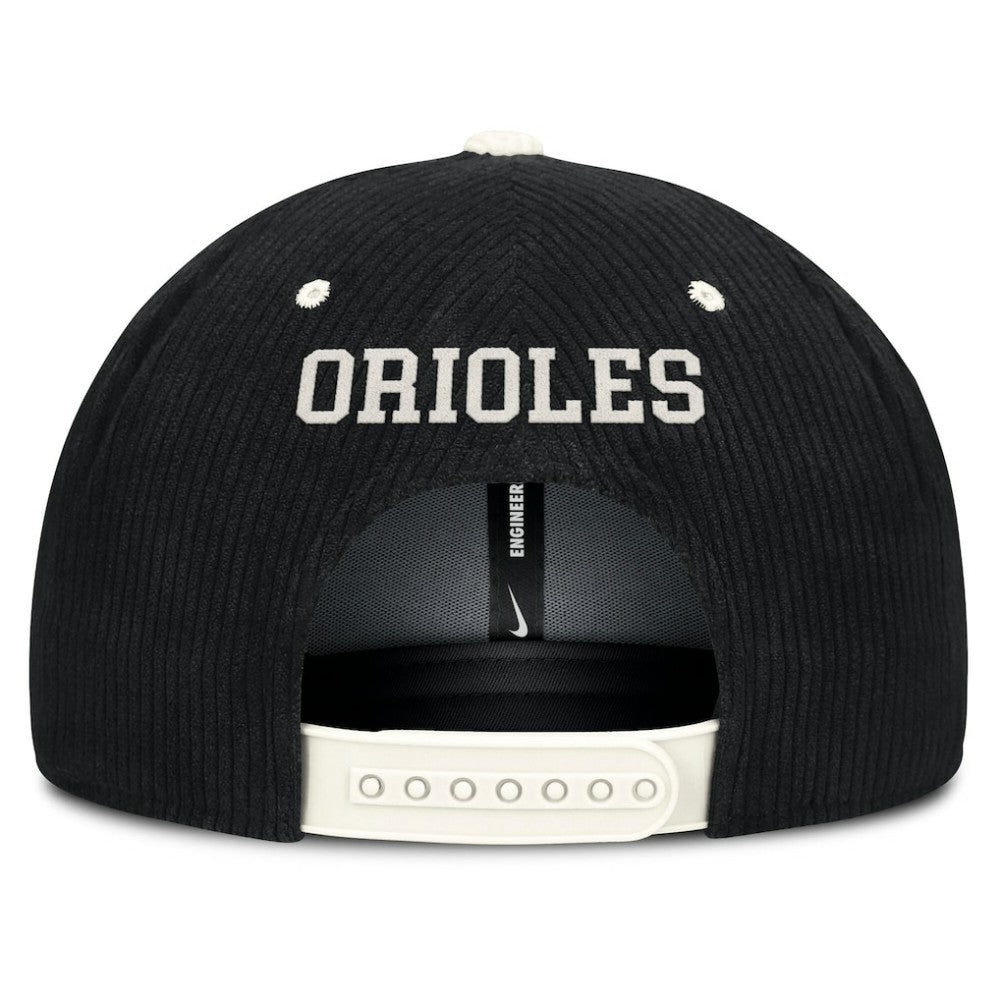 Baltimore Orioles Nike Pro Corduroy Structured Snapback Hat Lifestyle