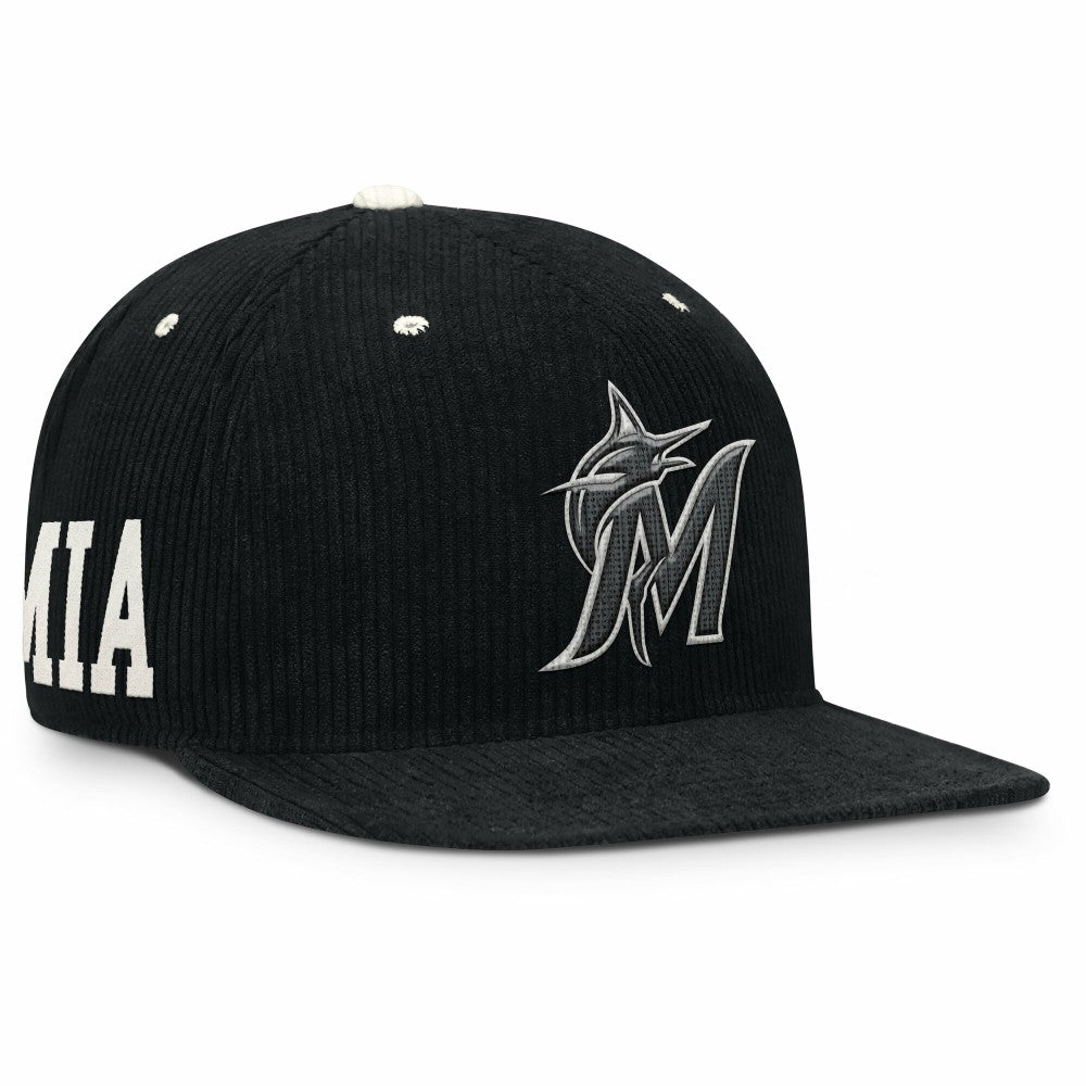 Miami Marlins Nike Pro Corduroy Structured Snapback Hat Lifestyle