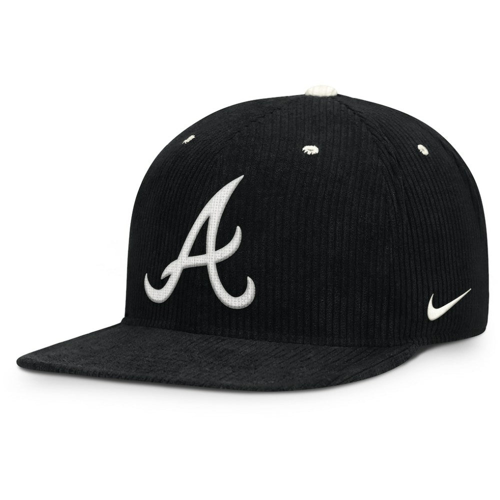 Atlanta Braves Nike Pro Corduroy Structured Snapback Hat for sale