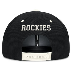 Colorado Rockies Nike Pro Corduroy Structured Snapback Hat Sale