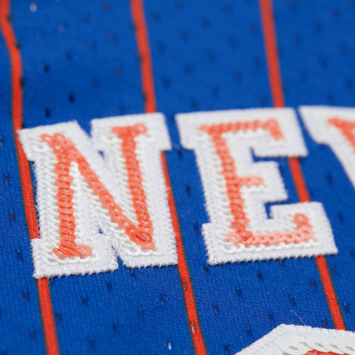 Mitchell & Ness - Patrick Ewing New York Knicks x DANNIJO Women's Fashion Cropped Basketball Jersey - Royal