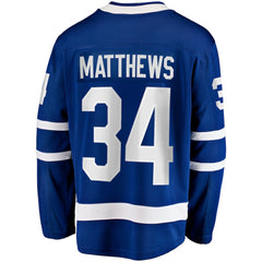 Auston Matthews Toronto Maple Leafs - Fanatics Captain Patch Home Breakaway Player Jersey Blue