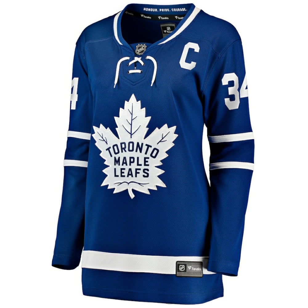 Auston Matthews Toronto Maple Leafs Fanatics Women's Captain Patch Home Breakaway Player Jersey - Blue | NHL Jerseys