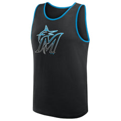 Miami Marlins Logo Athletic Unmatched Success Tank Top Clearance