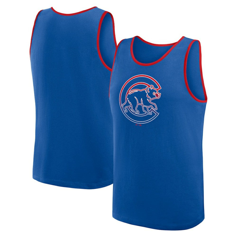 Chicago Cubs Logo Athletic Unmatched Success Tank Top On Sale