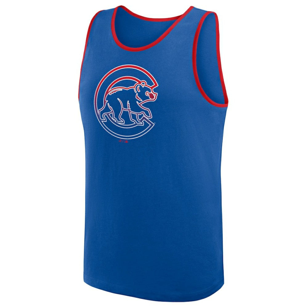 Chicago Cubs Logo Athletic Unmatched Success Tank Top On Sale