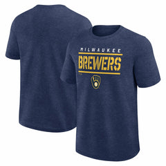 Milwaukee Brewers Logo Athletic Top Notch T-Shirt Sale