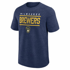 Milwaukee Brewers Logo Athletic Top Notch T-Shirt Sale
