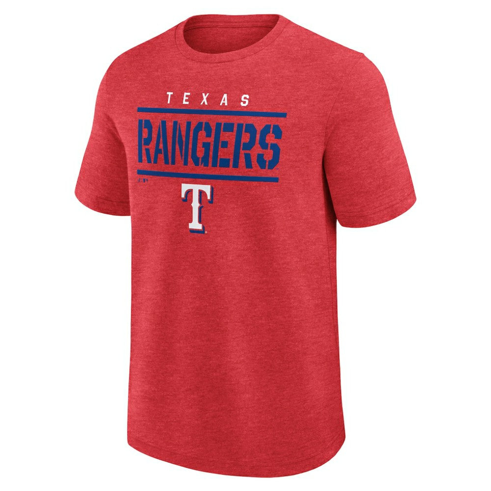 Texas Rangers Logo Athletic Top Notch T-Shirt for sale