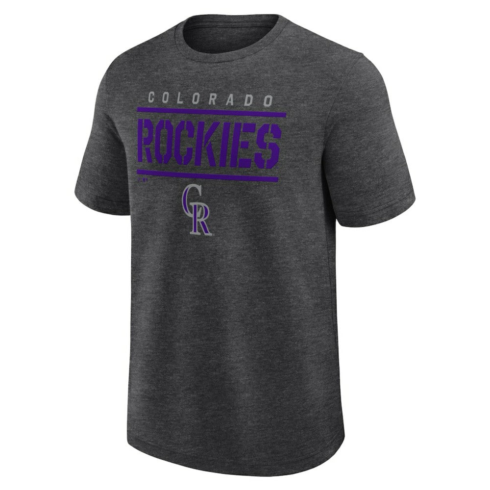 Colorado Rockies Logo Athletic Top Notch T-Shirt Clearance