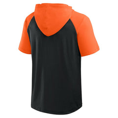 Baltimore Orioles Logo Athletic Prime Raglan Short Sleeve Hoodie T-Shirt discount