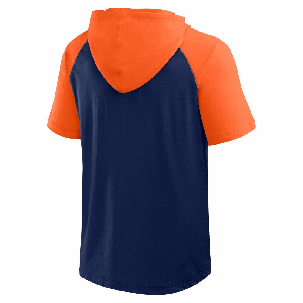 Houston Astros Logo Athletic Prime Raglan Short Sleeve Hoodie T-Shirt for sale