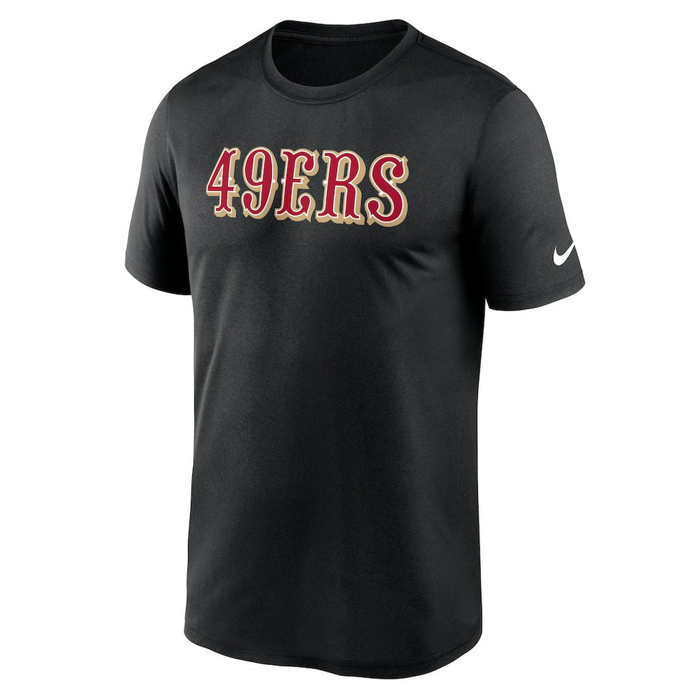 San Francisco 49ers Primetime Legend Wordmark Performance T-Shirt Black - Nike