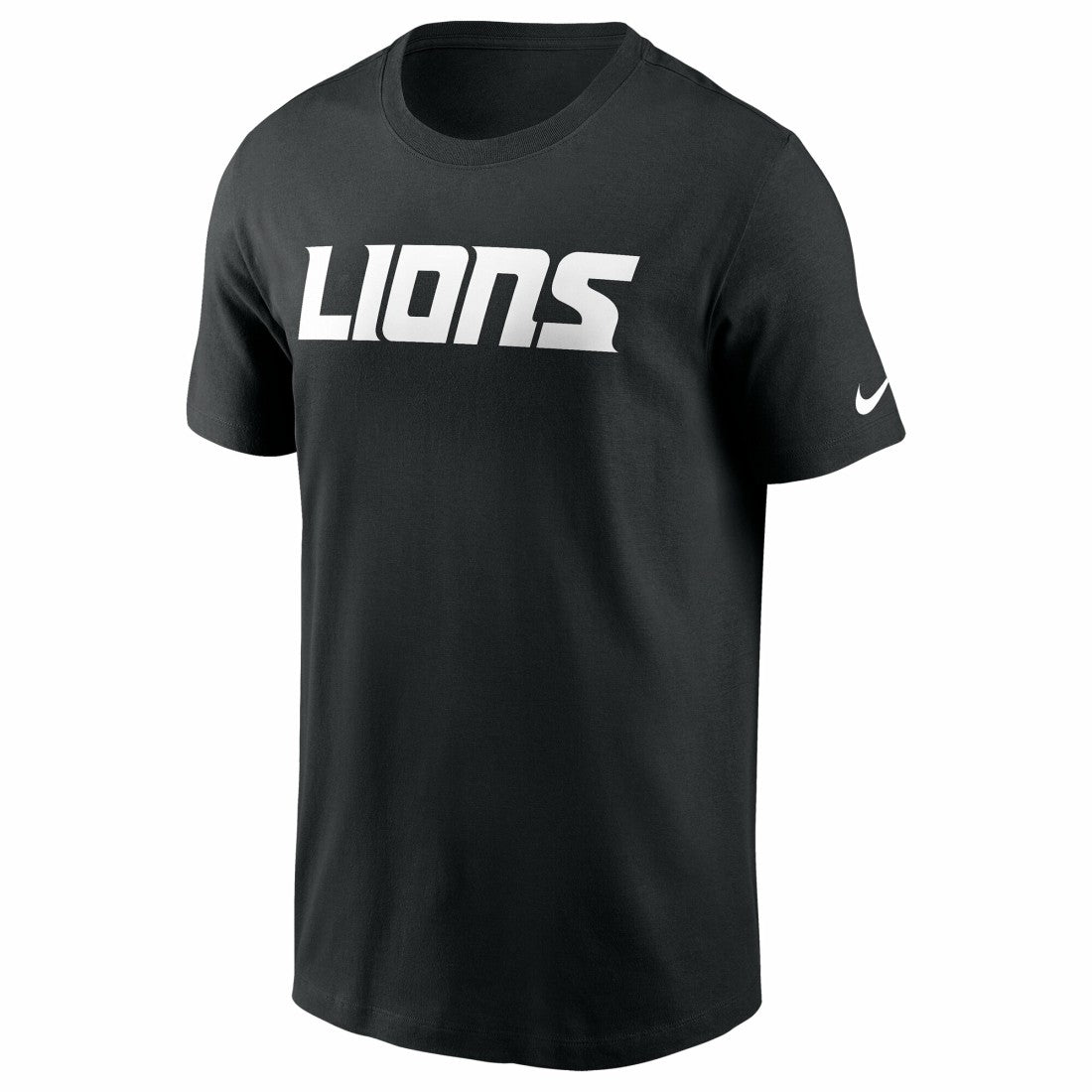 Detroit Lions Primetime Wordmark Essential T-Shirt Black - Nike