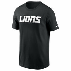 Detroit Lions Primetime Wordmark Essential T-Shirt Black - Nike