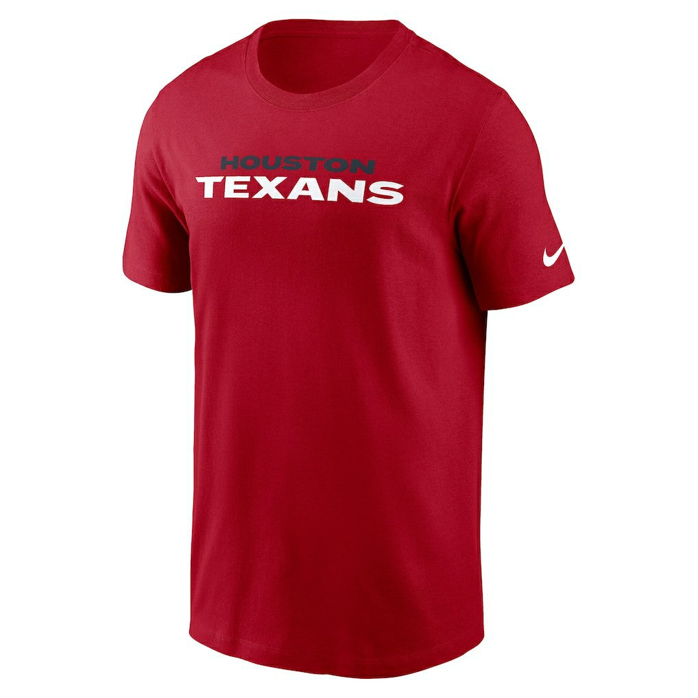 Houston Texans Primetime Wordmark Essential T-Shirt Red - Nike