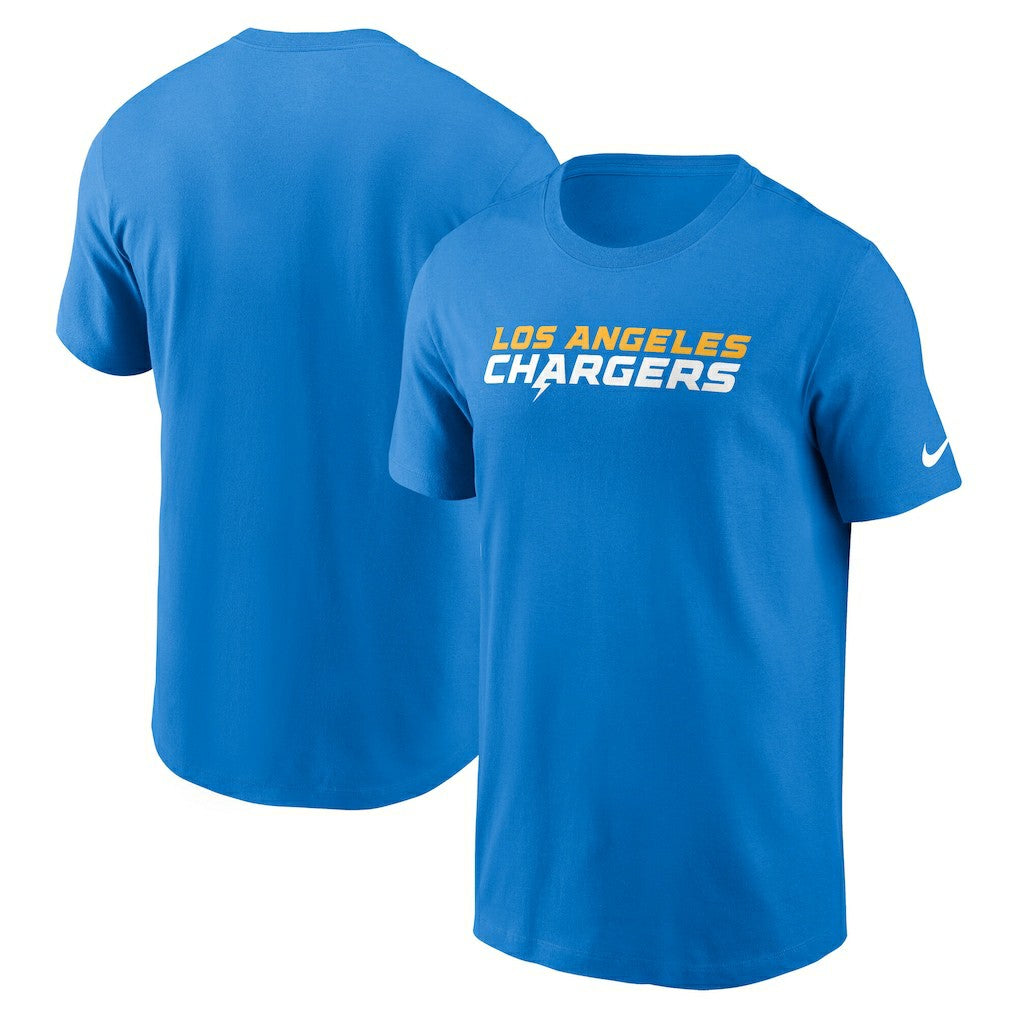 Los Angeles Chargers Primetime Wordmark Essential T-Shirt Powder Blue - Nike