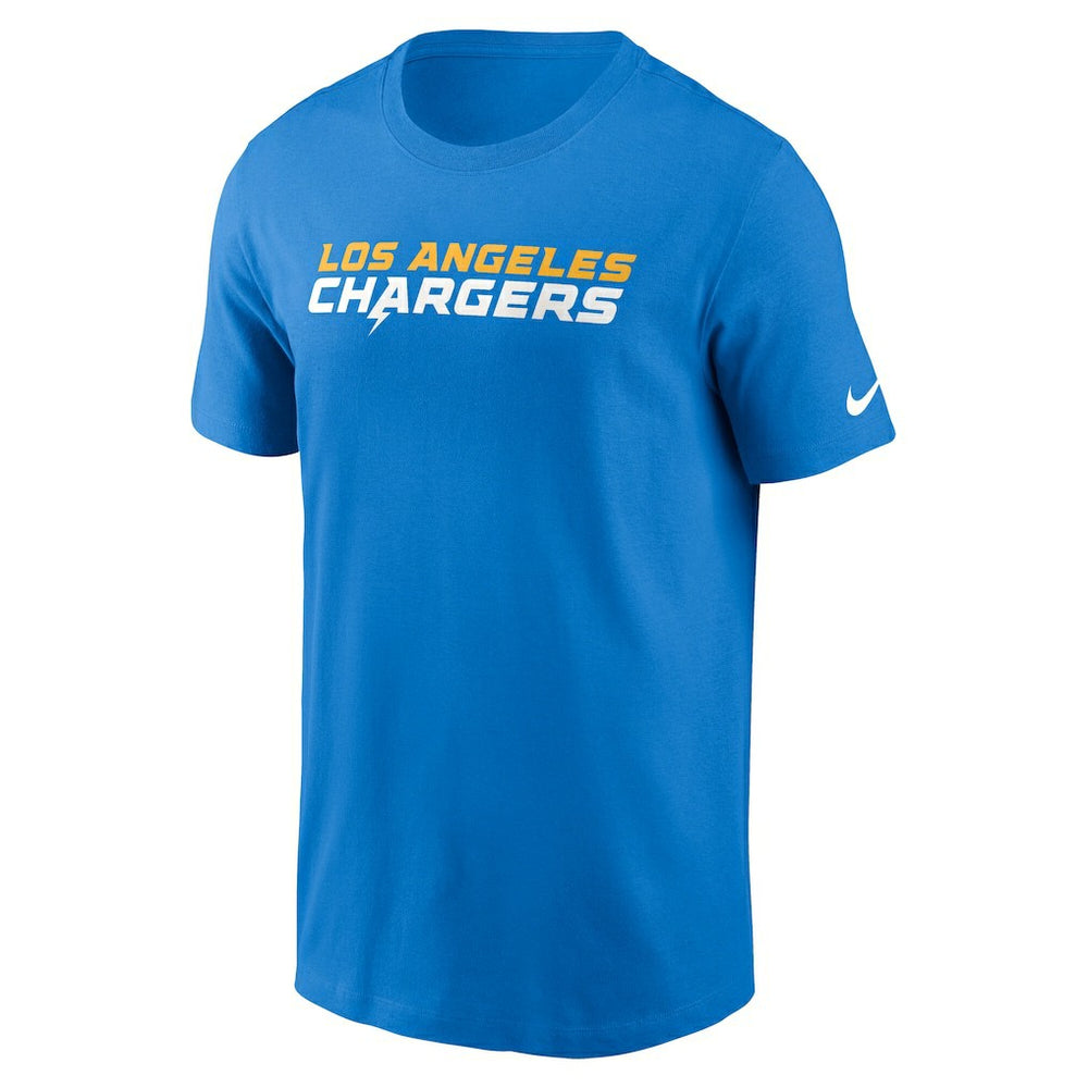 Los Angeles Chargers Primetime Wordmark Essential T-Shirt Powder Blue - Nike
