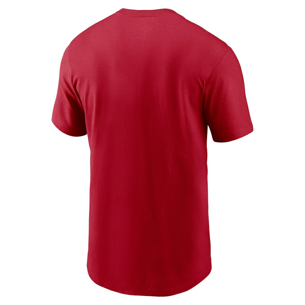 San Francisco 49ers Primetime Wordmark Essential T-Shirt Scarlet - Nike