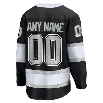 Los Angeles Kings Fanatics Home Breakaway Custom Jersey - Black | NHL Jerseys