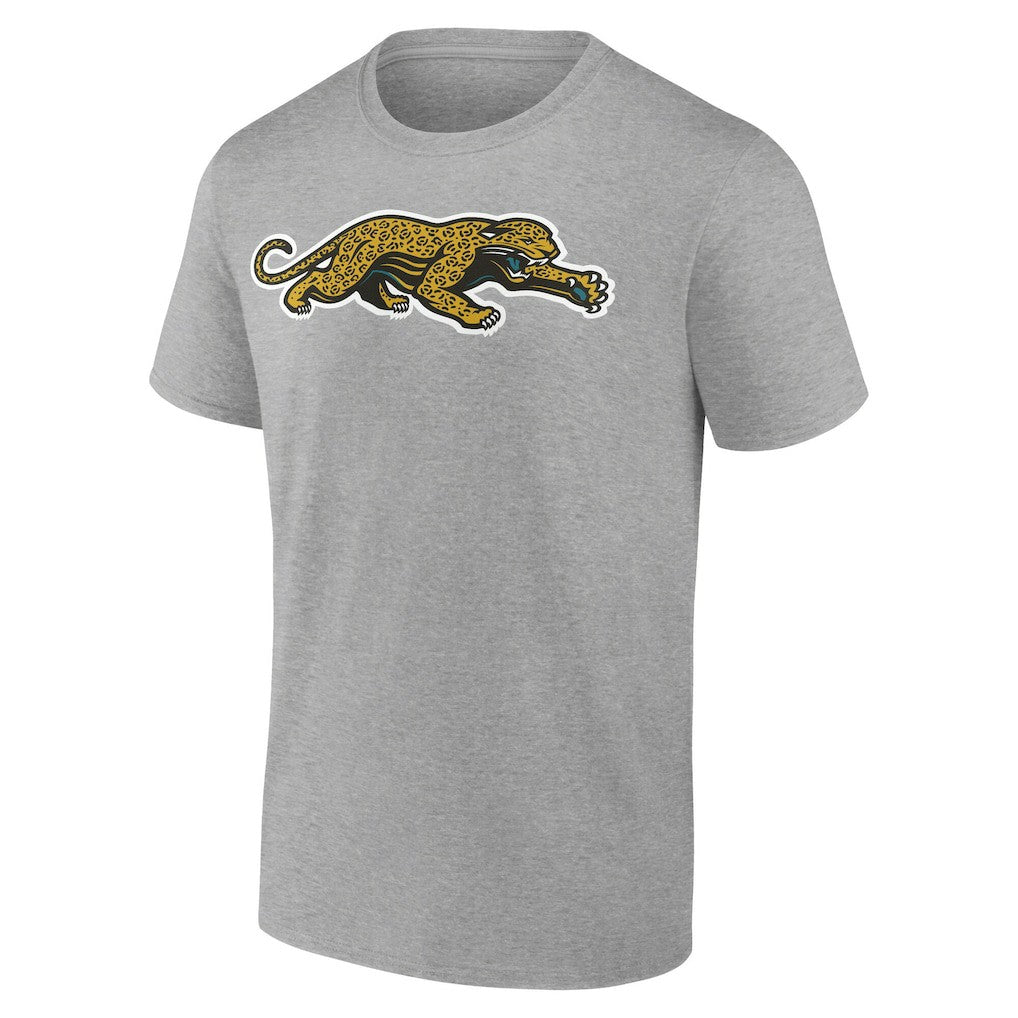 Jacksonville Jaguars Classic Logo T-Shirt Heather Gray - NFL