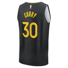 Fanatics - Stephen Curry Golden State Warriors Fast Break Replica Player Jersey - Statement Editi- Black