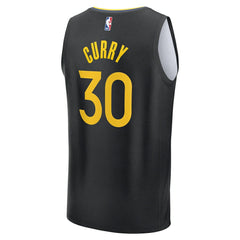 Fanatics - Stephen Curry Golden State Warriors Youth Fast Break Replica Player Jersey - Statement Editi- Black