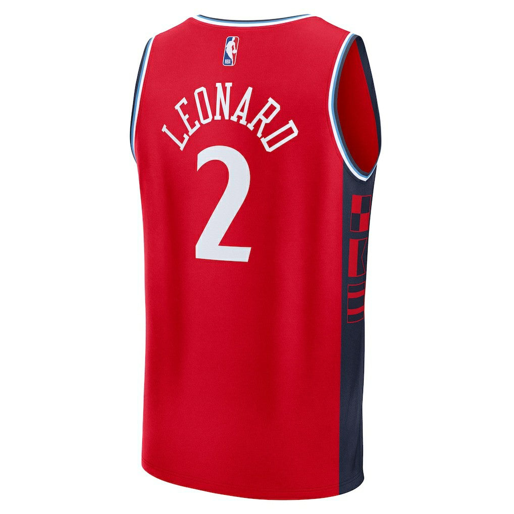Fanatics - Kawhi Leonard LA Clippers Fast Break Replica Player Jersey - Statement Edition - Red