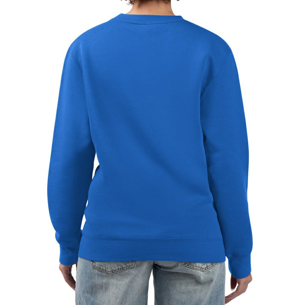 St. Louis Blues - G-III 4Her by Carl Banks Women's Animal Print Heart Fleece Pullover Sweatshirt Blue