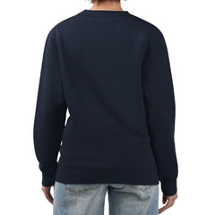 Columbus Blue Jackets - G-III 4Her by Carl Banks Women's Animal Print Heart Fleece Pullover Sweatshirt Navy