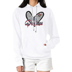 Florida Panthers - G-III 4Her by Carl Banks Women's Animal Print Heart Fleece Pullover Hoodie White