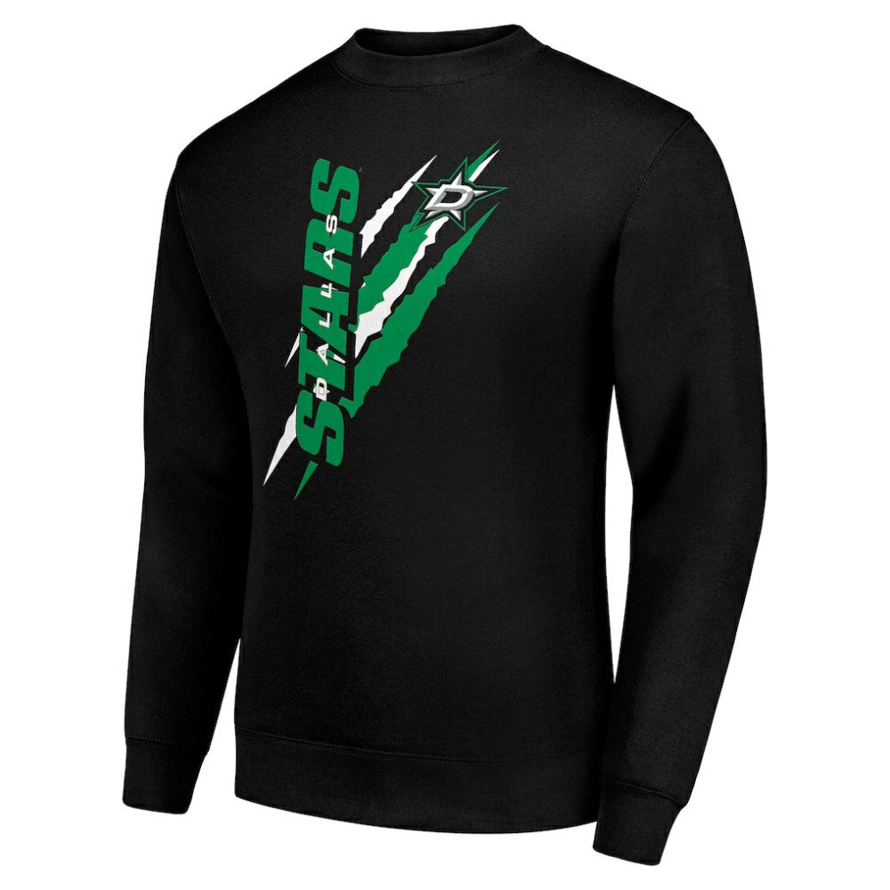 Dallas Stars - Starter Color Scratch Pullover Sweatshirt Black