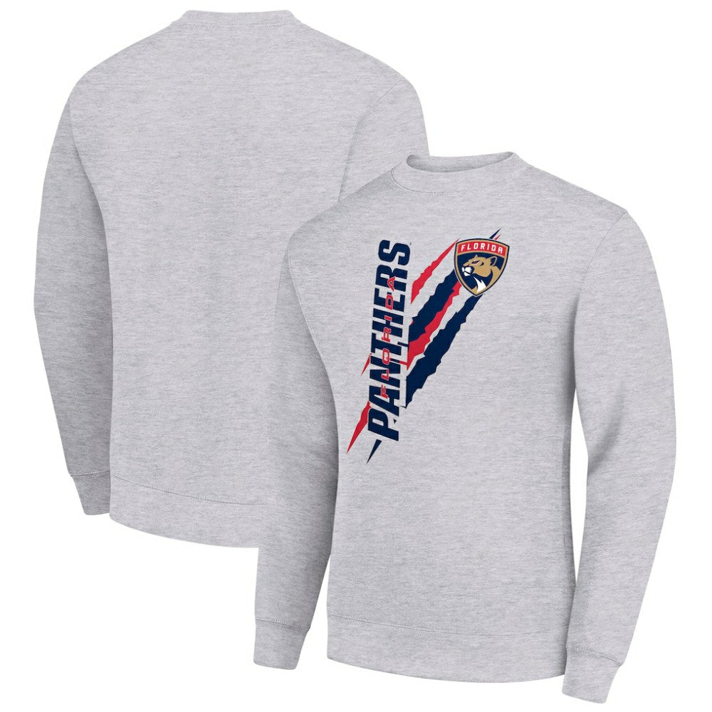 Florida Panthers - Starter Color Scratch Pullover Sweatshirt Heather Gray