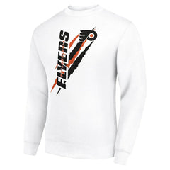Philadelphia Flyers - Starter Color Scratch Pullover Sweatshirt White