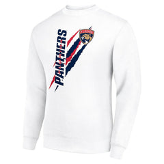 Florida Panthers - Starter Color Scratch Pullover Sweatshirt White