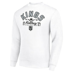 Los Angeles Kings - Starter Stick And Puck Logo Fleece Pullover Sweatshirt White