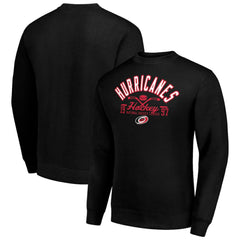 Carolina Hurricanes - Starter Stick And Puck Logo Fleece Pullover Sweatshirt Black