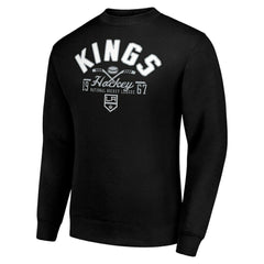 Los Angeles Kings - Starter Stick And Puck Logo Fleece Pullover Sweatshirt Black