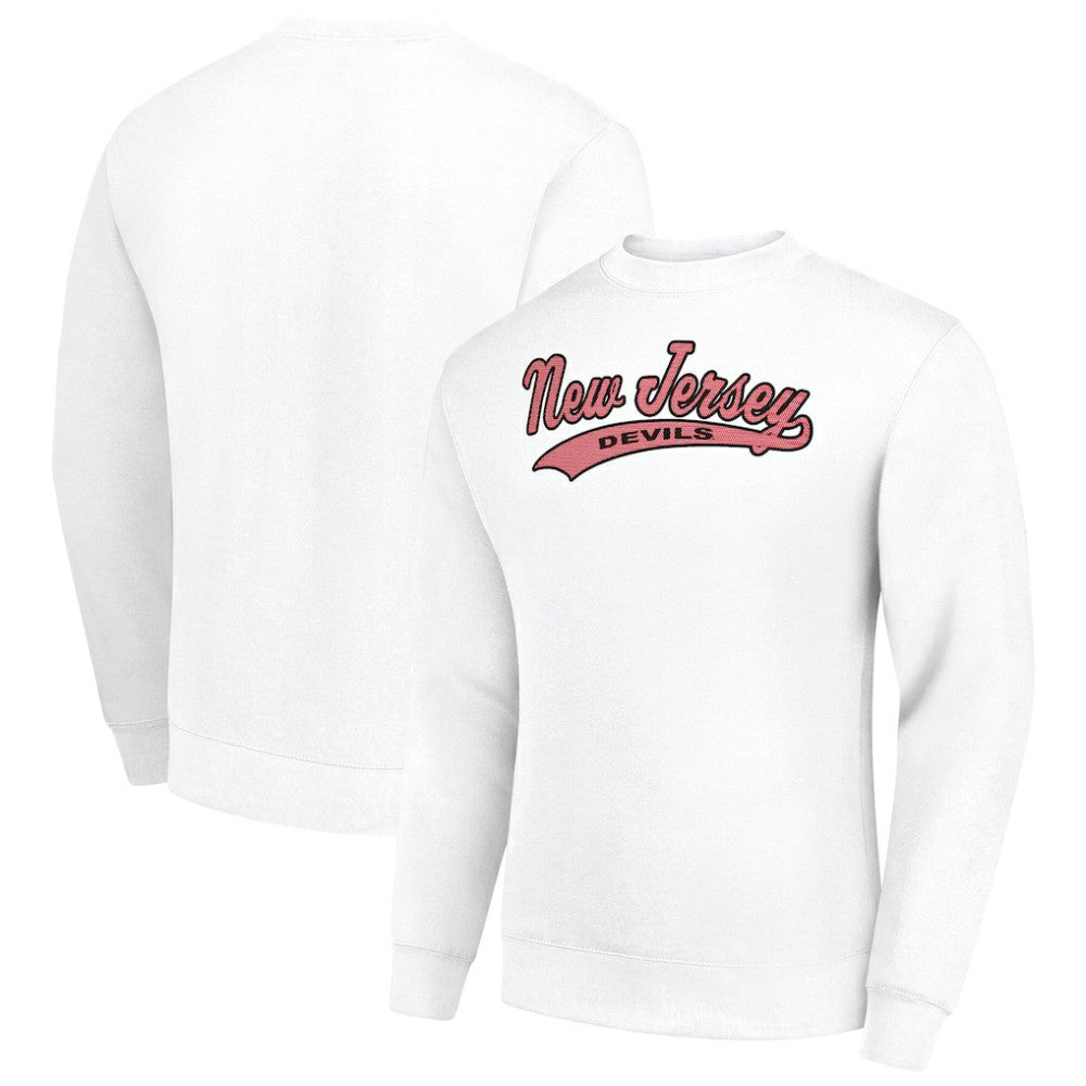 New Jersey Devils - Starter  Tailsweep City Pullover Sweatshirt White