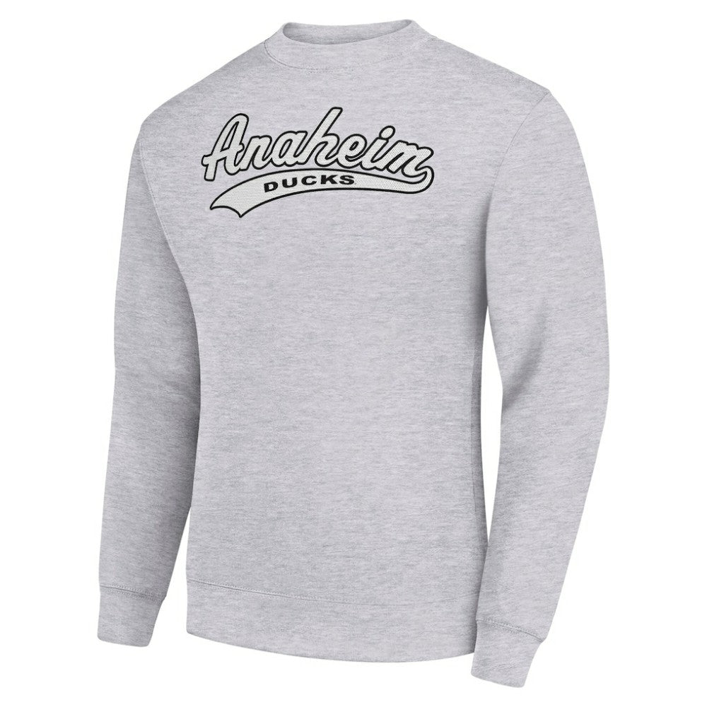 Anaheim Ducks - Starter  Tailsweep City Pullover Sweatshirt Heather Gray